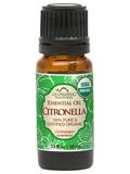 US Organic Citronella Essential Oil, 100% Pure Certified USDA Organic, 10 ml / 15 ml / 30 ml