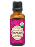 US Organic Geranium Essential Oil, 100% Pure Certified USDA Organic, 10 ml / 15 ml / 30 ml