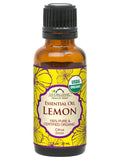 US Organic Lemon Essential Oil, 100% Pure Certified USDA Organic, 10 ml / 15 ml / 30 ml