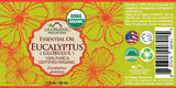 US Organic Eucalyptus Essential Oil (Globulus), 100% Pure Certified USDA Organic, 10 ml / 15 ml / 30 ml